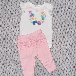 🛍 CUTE  Little GIRLS OUTFIT SIZE 0-3 MONTHS 🛍